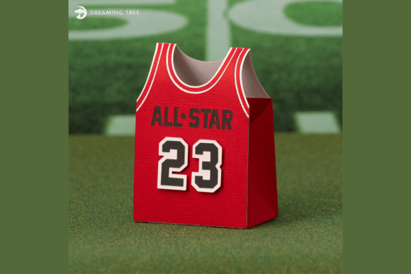 Basketball Jersey Treat Box SVG for Party Favors