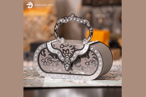 Elevate Your Gifting Game with the Silver Evening Bag SVG