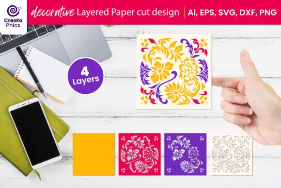Enhance Your Craft Projects with Decorative Layered Papercut SVG