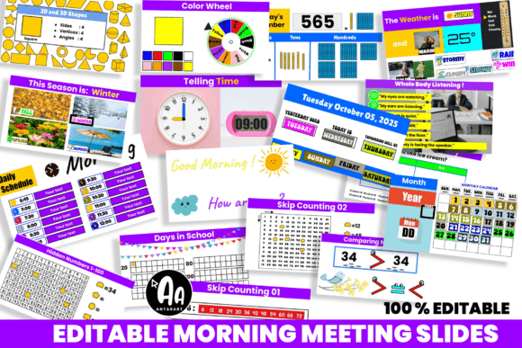 Enhancing Classroom Routines with Morning Meeting Slides and Calendar Math