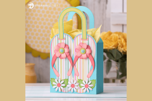Flip Flop Gift Tote SVG: A Versatile Crafting Solution for Seasonal Celebrations