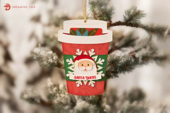 Jingle Brew Gift Card Ornament SVG: Festive Craft Meets Practical Gifting