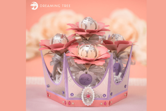 Lollipop Favors Crown SVG: Royal Charm for Celebrations