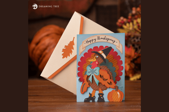Tom Turkey Card SVG: A Festive 3D Crafting Experience for Thanksgiving
