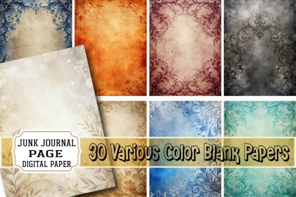 Unlocking Creativity with Various Color Blank Junk Journal Papers