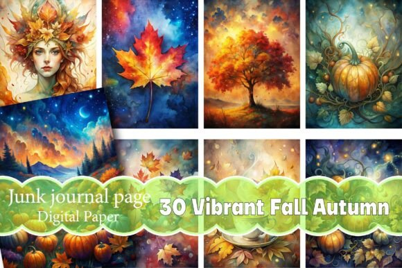 Vibrant Fall Autumn Junk Journal