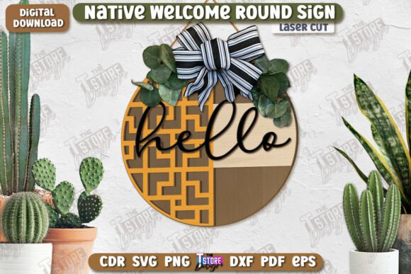 Welcome Wall Sign Laser Cut Round Sign: A Versatile Choice for Custom Decor